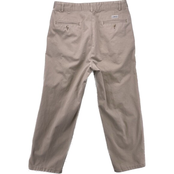 Polo Ralph Lauren Pants Men's 33x30 Khaki Tan Chino Hampton Relaxed Fit Pleated - Picture 2 of 16
